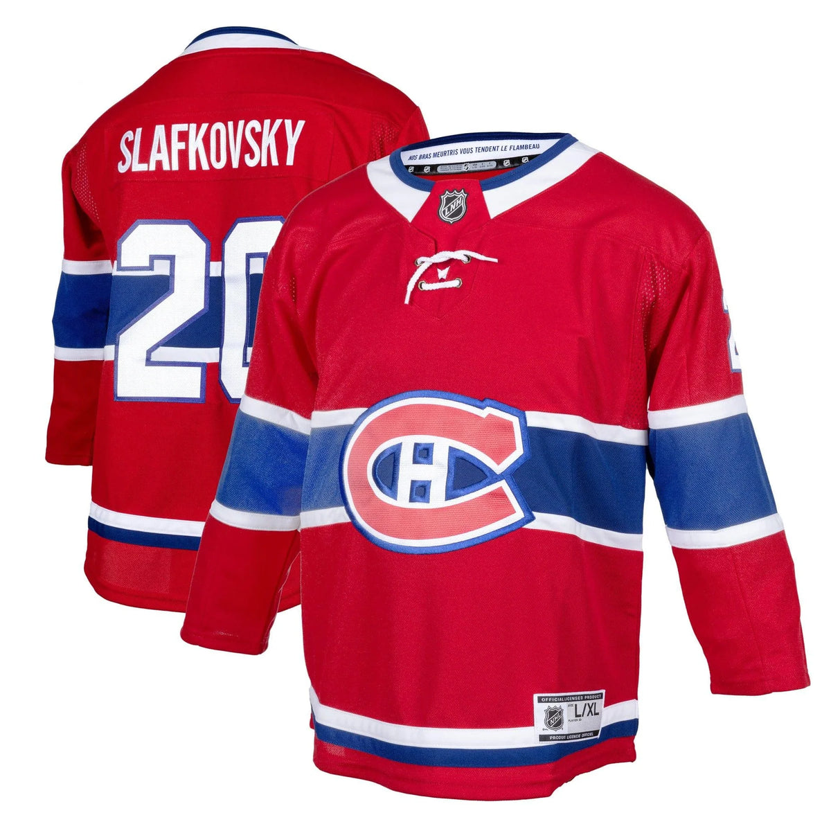 NHL Youth Player Premier Jersey Home Juraj Slafkovský Canadiens