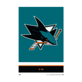 NHL Wall Poster Logo Sharks