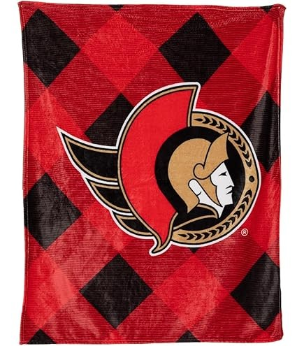 NHL Cozy Cottage Throw 60x50 Senators