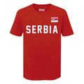 Country T-Shirt Flag Serbia (Red)