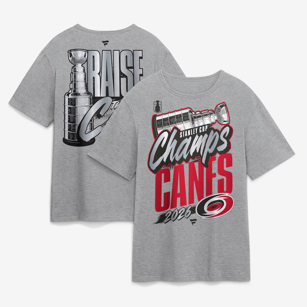 NHL T-Shirt Stanley Cup Champions 2026 Authentic Locker Room Hurricanes
