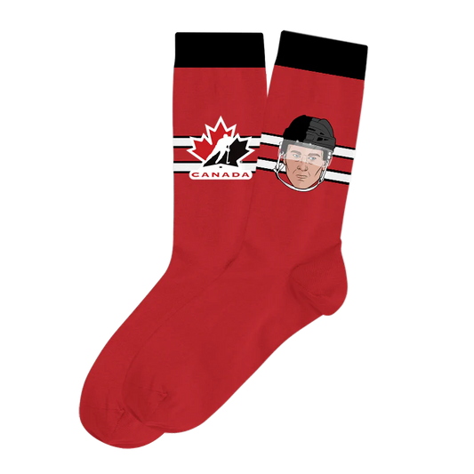 Hockey Canada Player Socks Red Nathan Mackinnon Hockey Canada