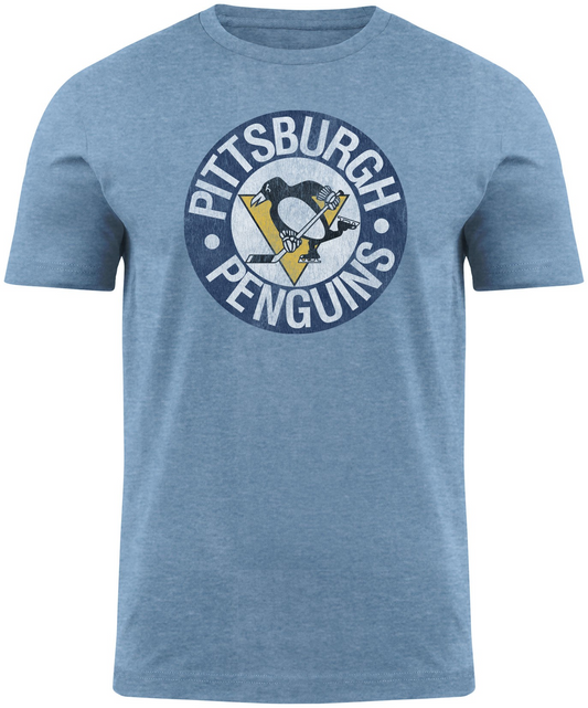 NHL T-Shirt Distressed Vintage Penguins (1968-71 Logo)