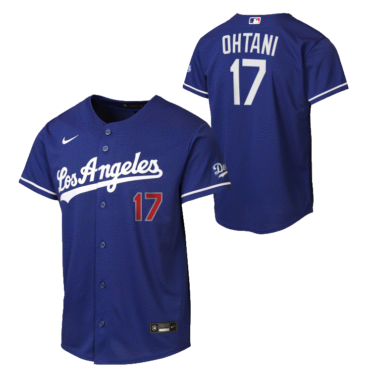 MLB Youth Player Replica Jersey Alt Royal Shohei Ohtani Dodgers