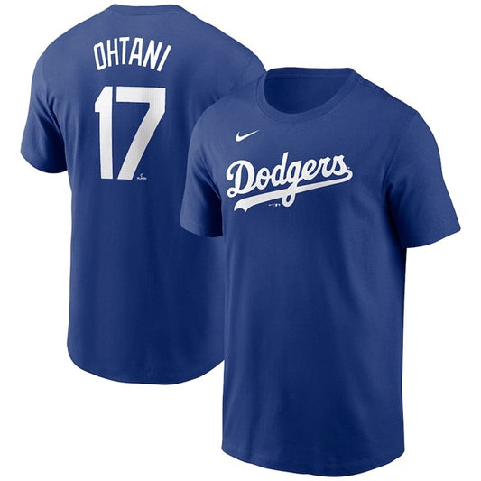 MLB Player T-Shirt Name And Number Alt Royal Shohei Ohtani Dodgers