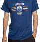 NHL T-Shirt Performance Rashguard Distressed Lines Oilers