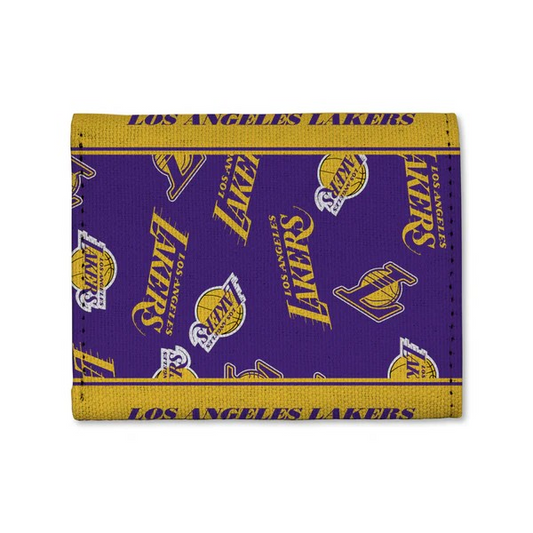 NBS Canvas Trifold Wallet Lakers