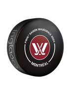 PWHL Game Puck Inaugural Season 2024 Montreal Victoire