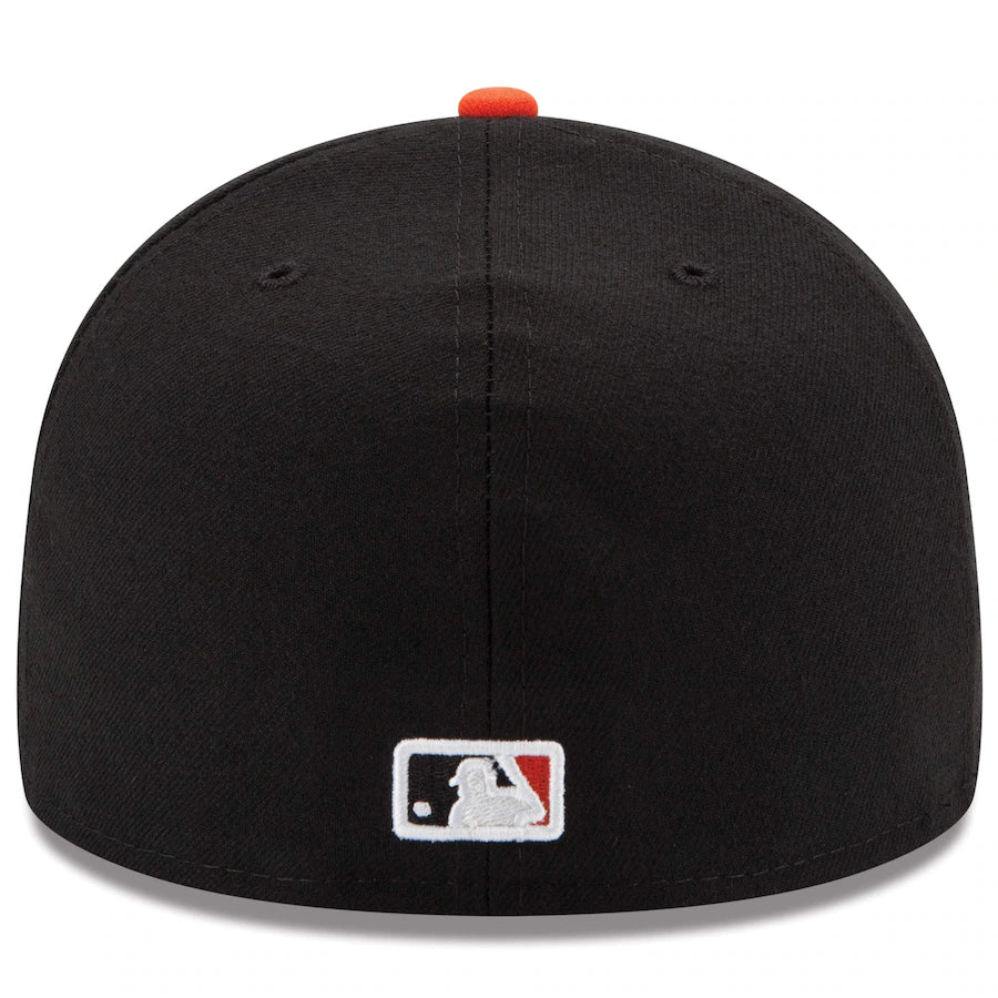 MLB Hat 5950 ACPerf Home Orioles (White and Orange)