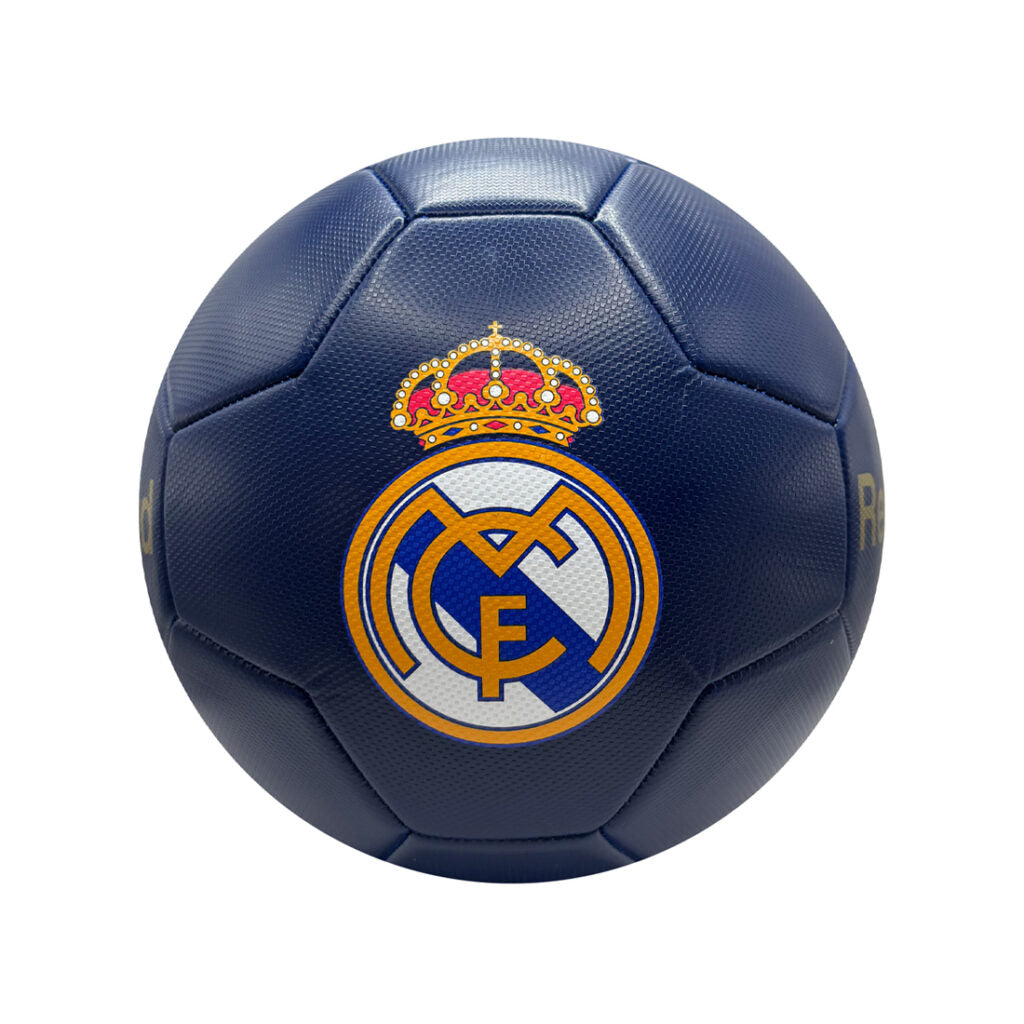La Liga Soccer Ball Navy and Gold Club Crest Real Madrid CF