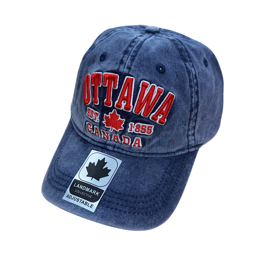 Ottawa Hat Retro Wash (Navy Blue)