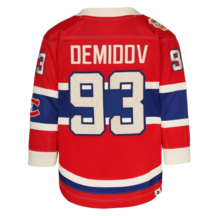 NHL Youth Player Premier Jersey Heritage Classic 2026 Ivan Demidov Canadiens