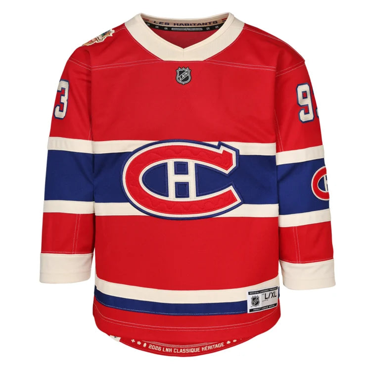 NHL Youth Player Premier Jersey Heritage Classic 2026 Ivan Demidov Canadiens