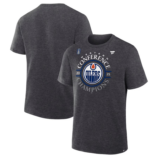 NHL T-Shirt  2025 Western Conference Champions Locker Room Oilers