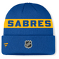 NHL Knit Hat Authentic Pro Cuffed Stripe Beanie Rink Road 2025 Sabres