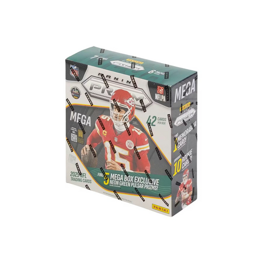 NFL Panini Prizm Football Trading Cards 2025 Mega Box