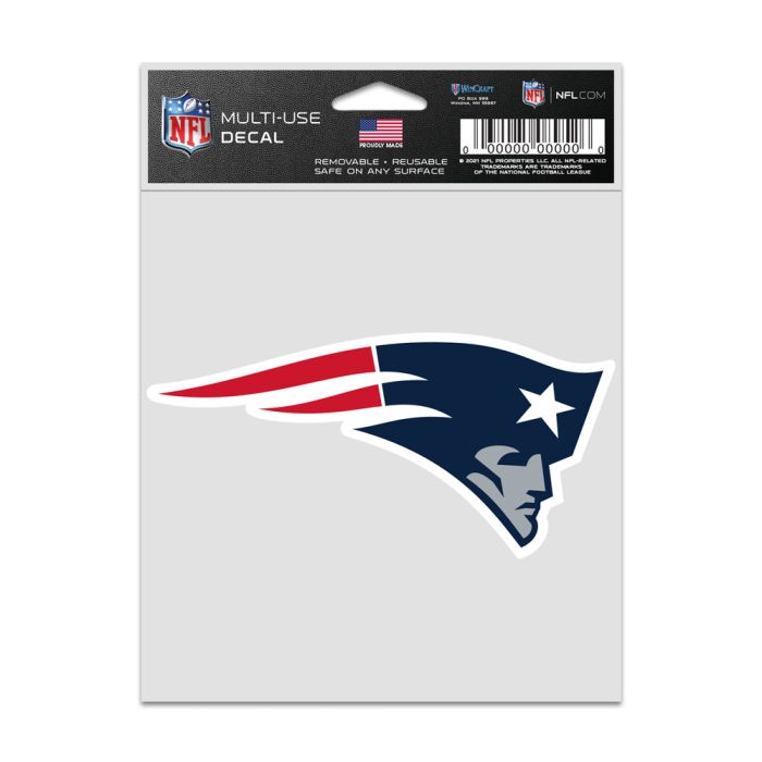 NFL Multi Use Decal 3.75x5 Logo Patriots