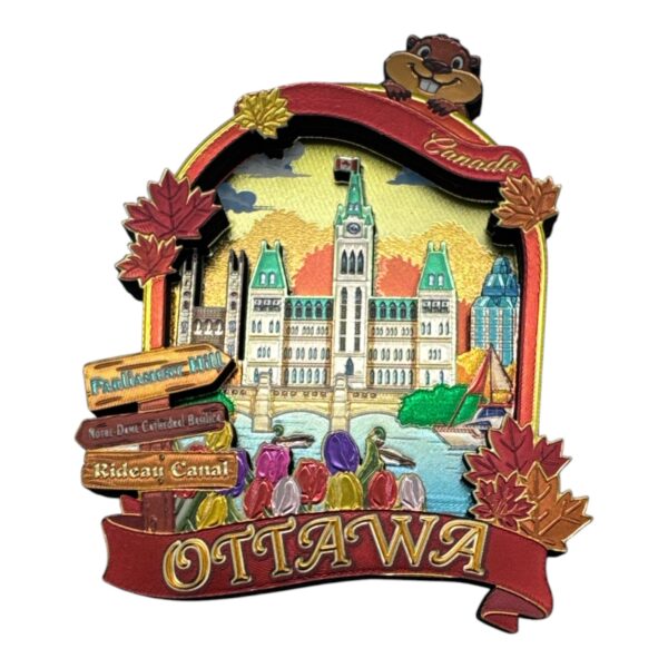 Canada Ottawa Parliament & Rideau Canal Magnet