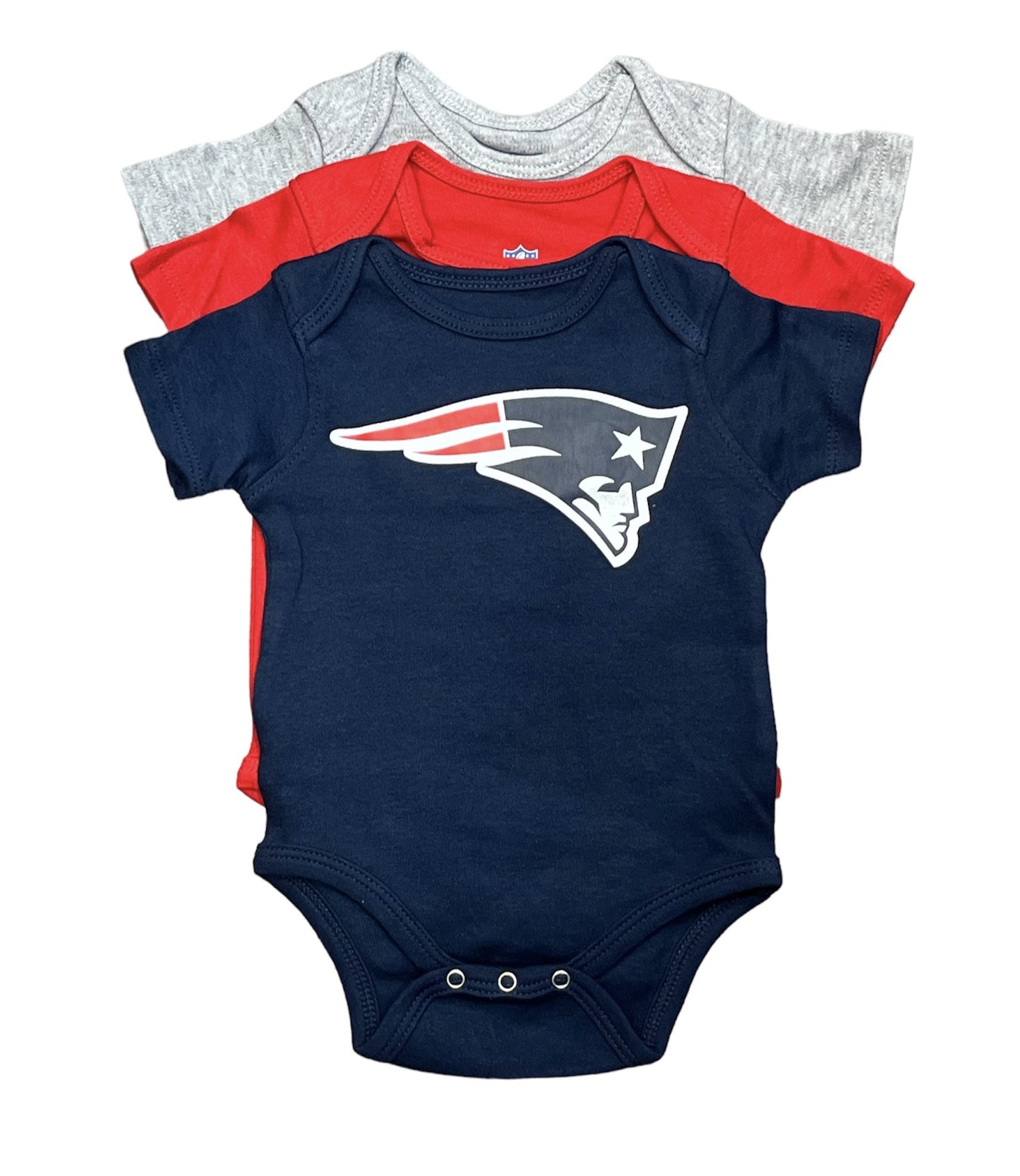 NFL 3pc Onesie Set Born to Be Creeper Patriots