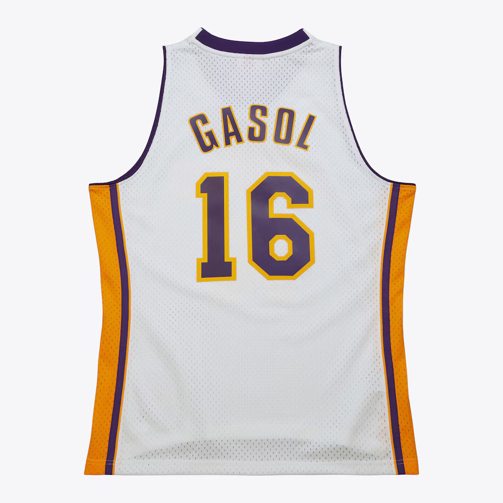 NBA Hardwood Classics Player 2008-09 Swingman Jersey Pau Gasol Lakers (White)