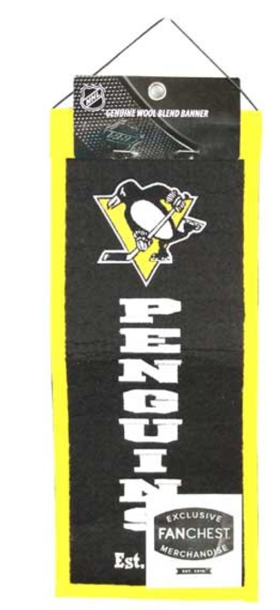 NHL Mini Wool Banner Penguins