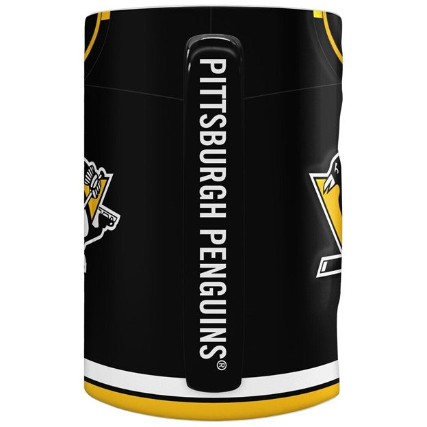 NHL Coffee Mug 20 oz. Sculpted Jersey Penguins