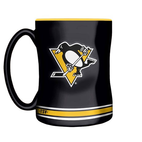 NHL Coffee Mug Sculpted Relief Penguins