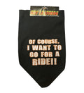 Biker Pet Bandana Go for a Ride