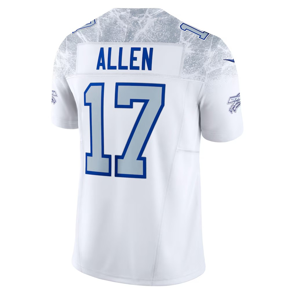 NFL Player F.U.S.E. Limited Jersey White 2025 Rivalries Collection Josh Allen Bills