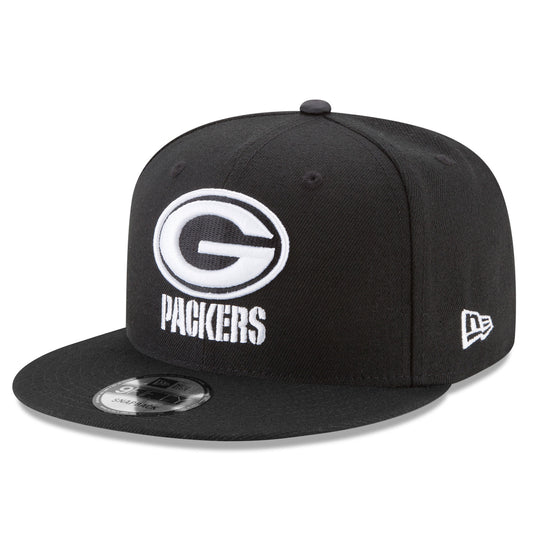 NFL Hat 950 Basic Snap Black and White Packers