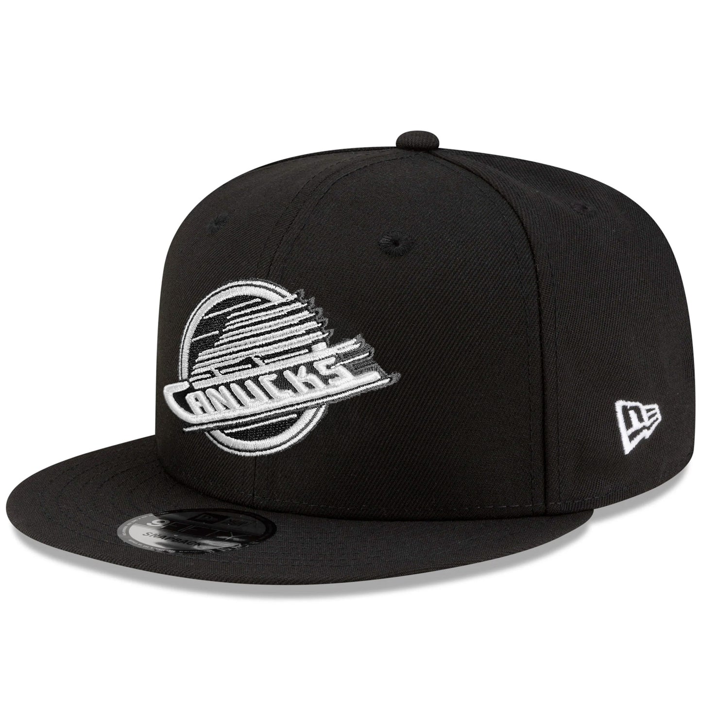 NHL Hat 950 Basic Snap Black and White Vintage Canucks