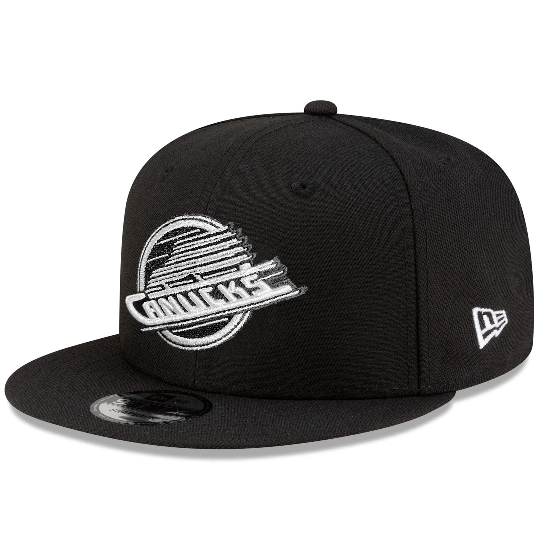 NHL Hat 950 Basic Snap Black and White Vintage Canucks