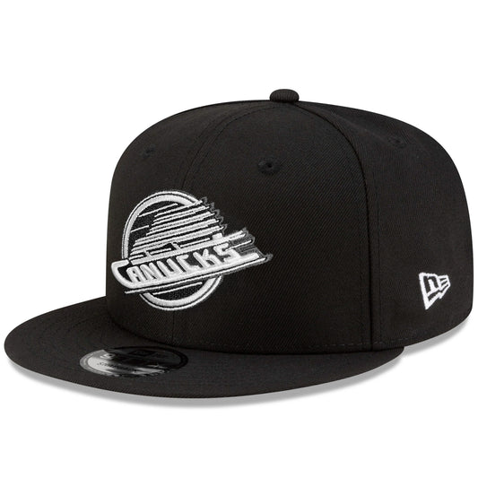 NHL Hat 950 Basic Snap Black and White Vintage Canucks