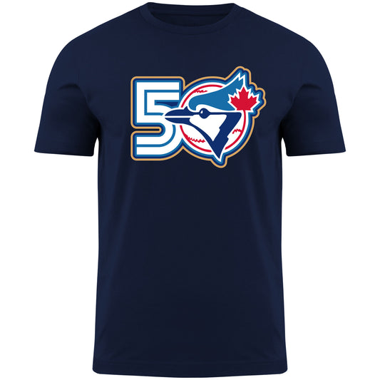 MLB T-Shirt 50th Anniversary Navy Blue Logo Blue Jays