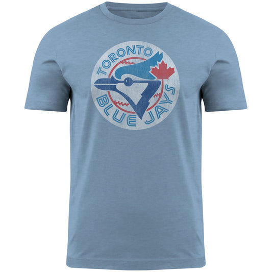 MLB T-Shirt Distressed Heathered Blue Jays