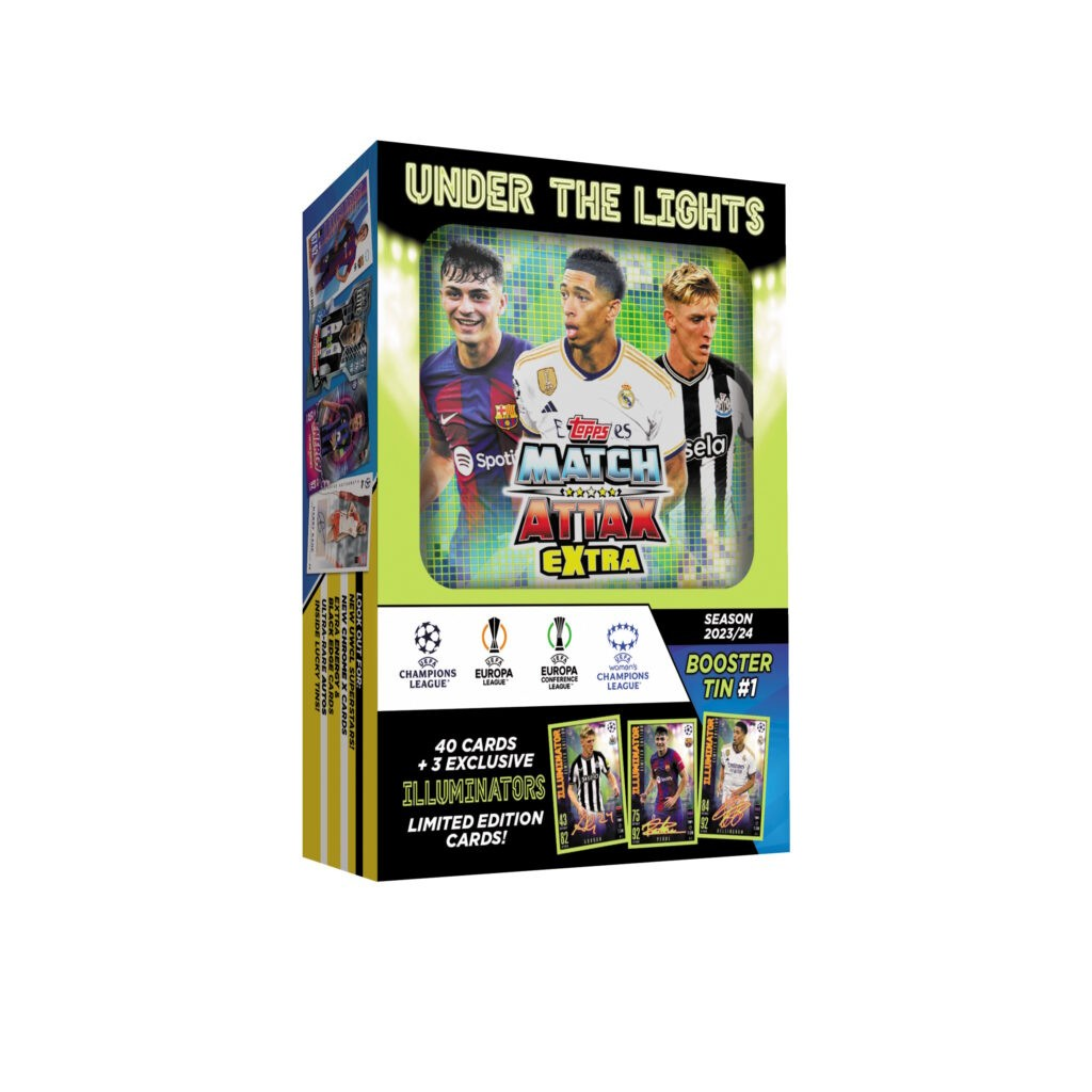 Topps Match Attax EXTRA Champions League Trading Cards Booster Tin 2024-25
