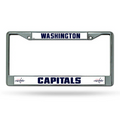 NHL License Plate Frame Chrome Capitals