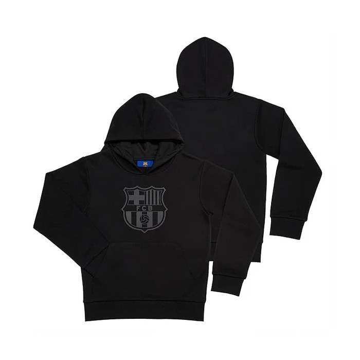 La Liga Youth Hoodie Tonal Black FC Barcelona