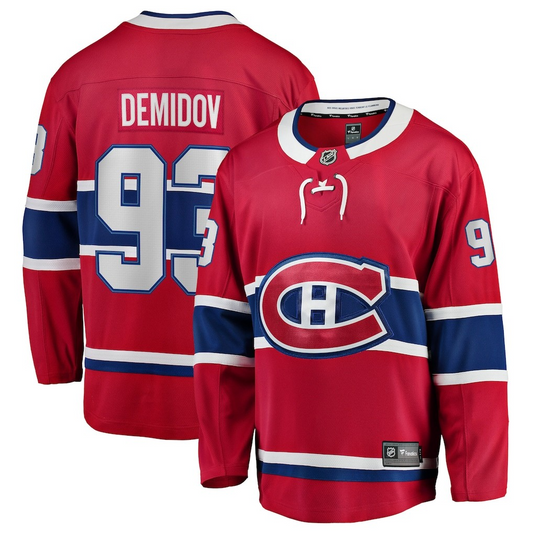 NHL Player Replica Breakaway Jersey Home Ivan Demidov Canadiens