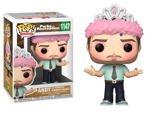 Parks and Recreation Pop! Figure Andy as Princess Rainbow Sparkle #1147