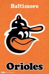 MLB Wall Poster Logo Retro Orioles