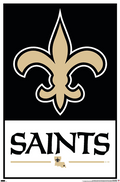 NFL Wall Poster Logo Saints