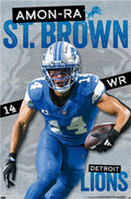 NFL Player Wall Poster Amon-Ra St. Brown Lions