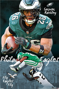 NFL Player Wall Poster Saquon Barkley Eagles
