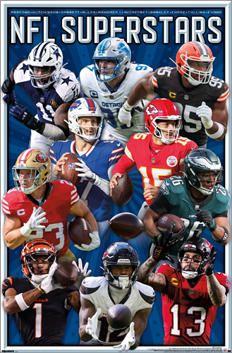 NFL Player Wall Poster League - Superstars