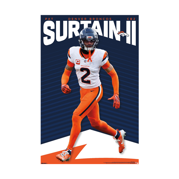 NFL Player Wall Poster Pat Surtain II Broncos