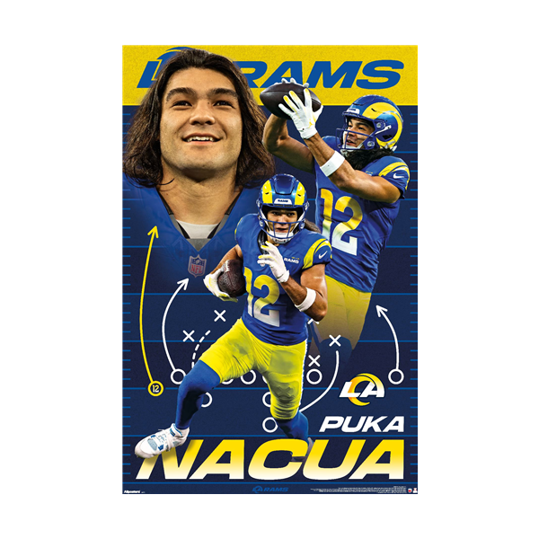 NFL Player Wall Poster Puka Nacua Rams