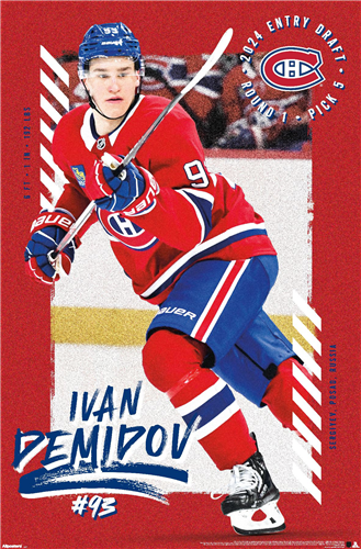 NHL Wall Poster Ivan Demidov Canadiens