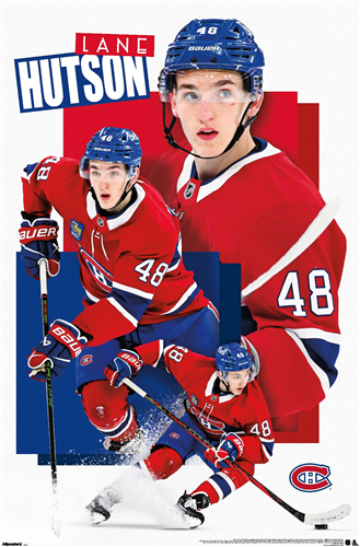NHL Wall Poster Lane Hutson Canadiens