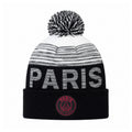 Ligue 1 Knit Hat Pom Black and Grey PSG